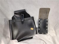 new leather belt pouch & knife sheath