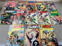 QTY 13 Marvel GI JOE Comics - 1980's