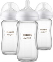PHILIPS Avent Natural 3Pack 8oz Baby Bottles