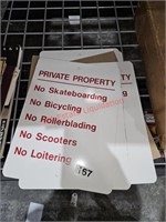 Private property signs