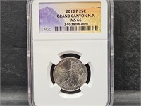 2010 Grand Canyon Quarter Graded MS 66