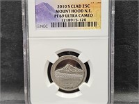 2010 S Clad Mt. Hood Quarter Graded PF 69