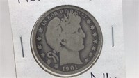 1901-O Barber Half Dollar
