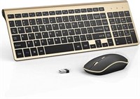 J JOYACCESS Wireless Keyboard Mouse, Ultra Slim