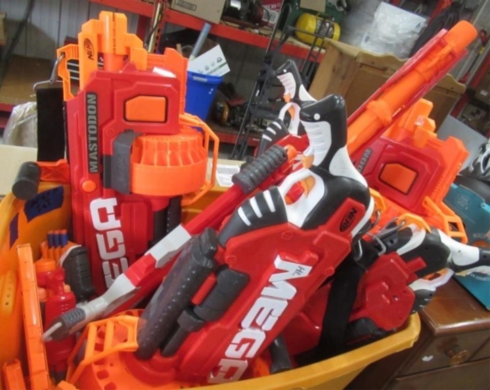 Nerf guns.