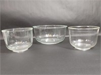 Three Piece Glass Baking Bowl Set