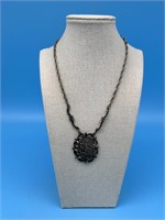 Silver Tone Filigree Necklace