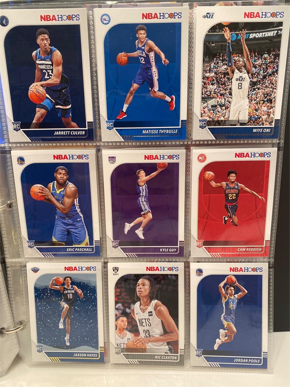 Basketball ROOKIE Card Sheet