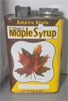 EMPIRE STATE MAPLE SYRUP TIN