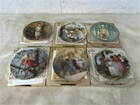 6 EDWIN M KNOWLES CHINA CO. COLLECTOR PLATES