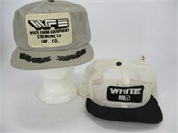Vintage Snapback Trucker Hat - Lot (2) White Imple