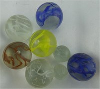 APPROX. 8 WIRE PULL MARBLES