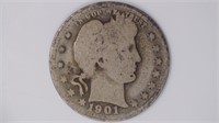 1901-O Liberty Head Barber Quarter