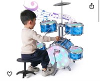 Led kids drum set