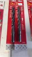 2 New black Oxide Drill bits