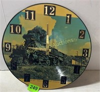 Rd Big Boy train BO clock 12"diameter