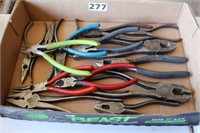 Side cutters; needle nose pliers