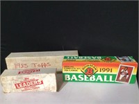 1983,86,91 Boxes of Baseball Cards Topps,Bowman