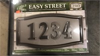 Easy Street Address Plaque with 4” numbers