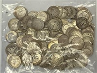 100 - silver quarters (mixed)