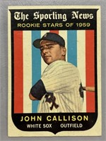 1959 JOHN CALLISON ROOKIE TOPPS CARD