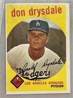 1959 DON DRYSDALE TOPPS CARD