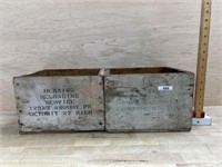 2 OLD MILITARY AMMO BOXES