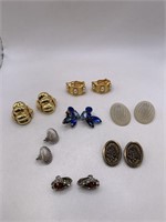CLIP ON EARRING LOT OF 7 -SOME VINTAGE