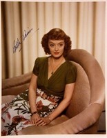 Bette Davis signed portrait photo