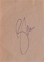 Roger Moore signature slip