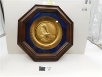 GOLD PLATED AMERICAN EAGLE PLATE