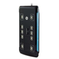 10-Outlet 2 USB Surge Protector with 4 ft. Cord