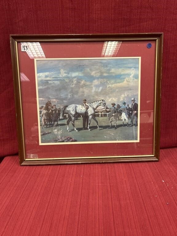 Alfred munnings wooden framed print (21.25in x