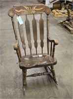 Montgomery Ward Wood Rocking Chair
