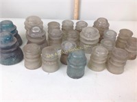 Vintage glass insulators