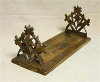 Edelweiss Carved Expandable Oak Book Rest.