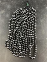 Eight 20" strands of large hematite beads