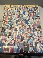 2007 Simpsons poster laminated