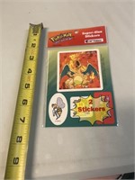 Pokémon 1998 supersize stickers Charizard,