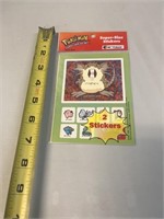 Pokémon 1998 supersize stickers Raticate, Meowth,