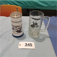 Coors Stein & Excalibur Glass Stein