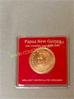 Papua New Guinea 100 Kina gold coin