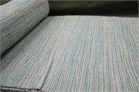 10'x14' Cotton Flat Weave Rug Aqua / Cream Unused