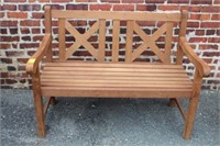 4' Wide Teak Bench