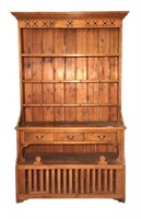 French Country Pine Hutch