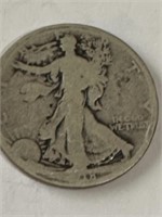 1918D Walking Liberty Silver Half Dollar