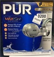 Pur Stainless Steel Faucet Mount Water Filter