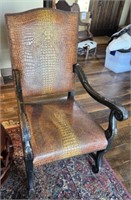 'Crocodile' Embossed Chair