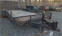 (GG) 1998 20' flatbed trailer with ramps,