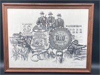 Framed 17x24” Abel Reynoso FBI Print